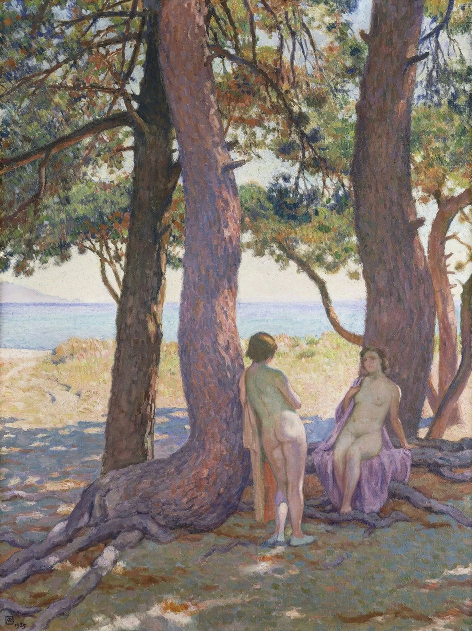 Due nudi sotto i pini